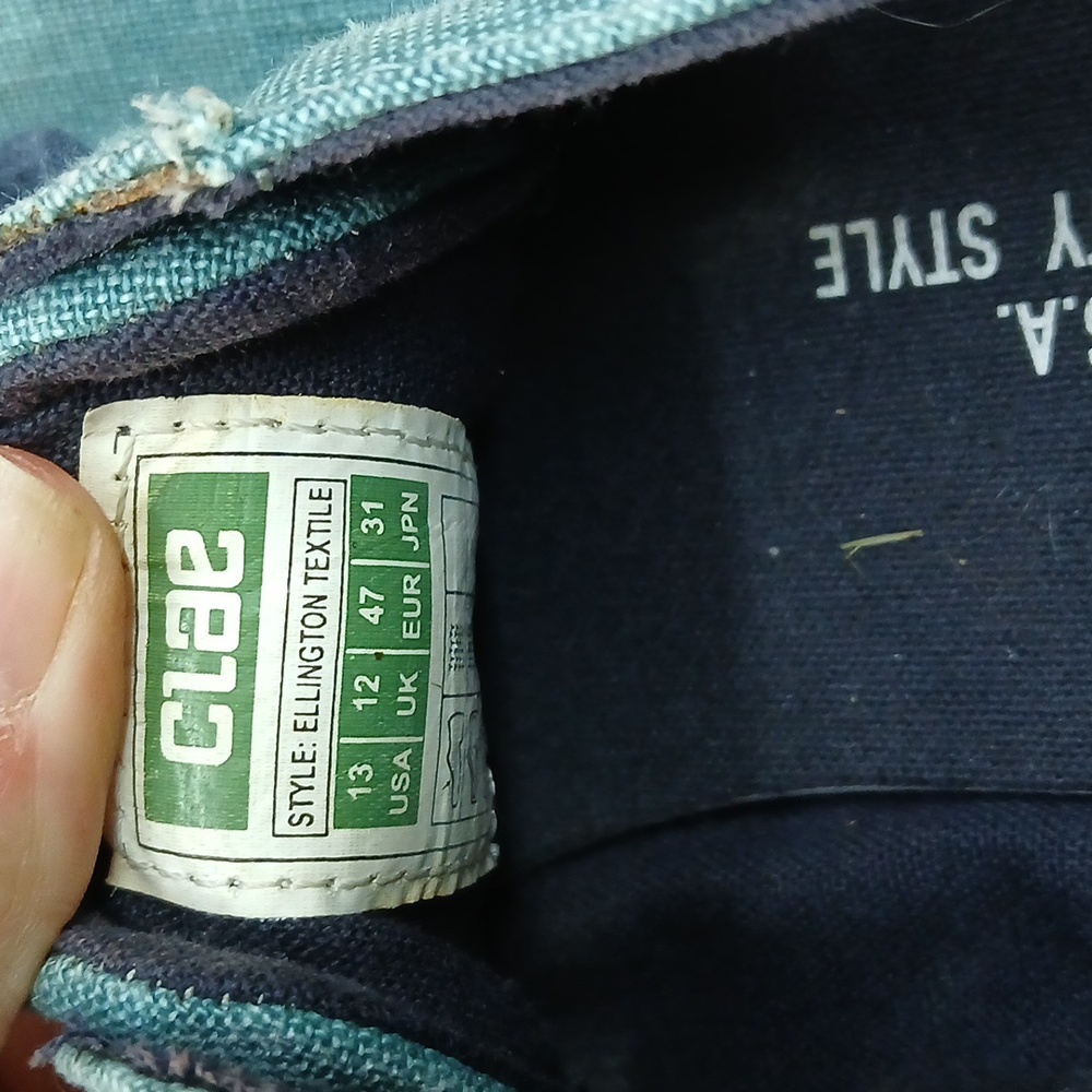 Clae / men’s boat shoe / size 13 / Ellington Textile /light jean blue - Picture 6 of 6